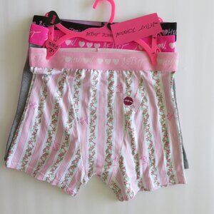 (#131) 3 Pack Betsey Johnson Boxer Brief boyshorts Panties